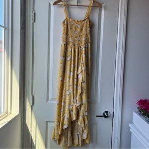 Hollister Yellow Floral Dress size S